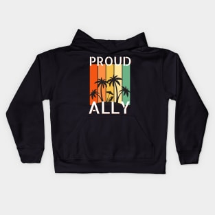 right flag homosexual proud freedom gay graphic Kids Hoodie